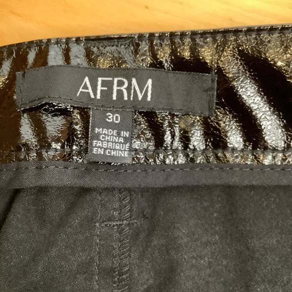 AFRM Xander Faux Leather Wide Leg Pant Size 30 - Picture 10 of 13